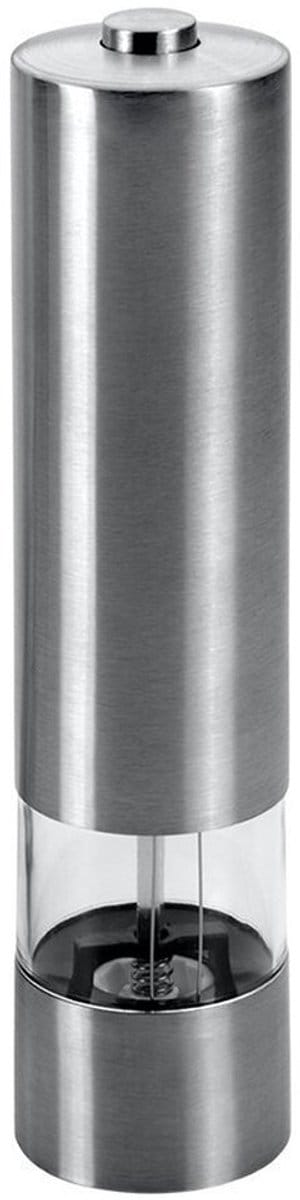 Metaltex - Elektrische pepermolen - LED-licht- 22 cm - RVS - Keramisch maalmechanisme - Hervulbaar - Instelbare maalgraad - Op batterijen (niet inbegrepen)