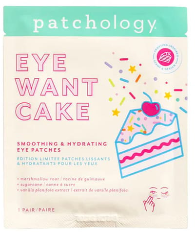 Patchology Eye Want Cake Eye Gels – Hydraterende & Smoothing Oogpatches – Tegen Wallen & Donkere Kringen – Met Sugarcane Extract, Marshmallow Root & Vanilla Fruit – No-Slip Hydrogel Eye Mask – Frisse & Stralende Oogopslag
