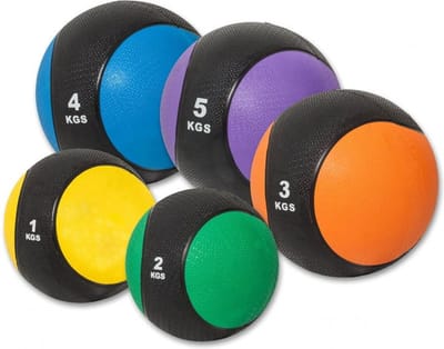 Gorilla Sports Medicijn Bal set 15 kg - 5 trainings Ballen - Medicine ball