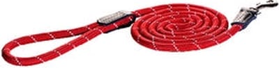 Rogz Rope Lijn Lang Rood - Hondenriem - 180X0.6 cm