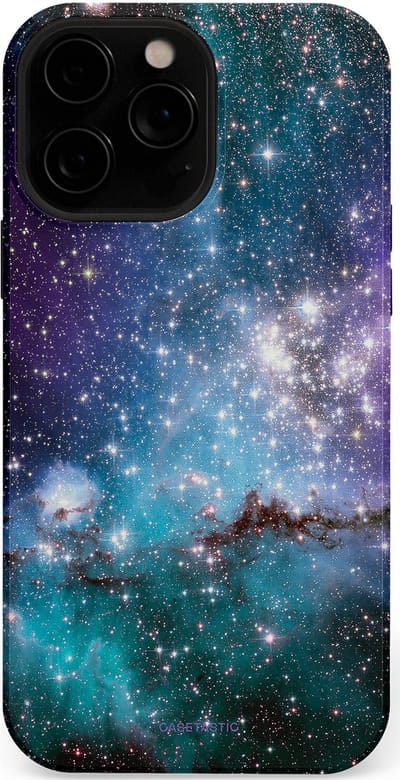 Casetastic Hoesje Geschikt voor Apple iPhone 13 Pro Magsafe - Stijlvolle Beschermende Duo-layer Case - Nebula nachtdroom