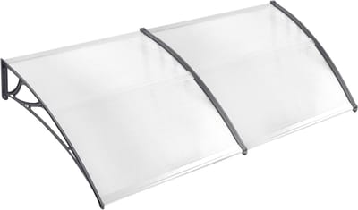 Voordeur Luifel - Overkapping Huisdeur - Beschermen tegen Regen - Stevige Kunststof Stalen Houder - 300 x 100 cm