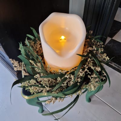 Lauco - Outdoor Kaars - Kunststof Ledkaars - 20 cm - Exclusief Batterij