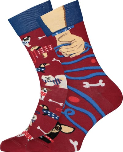 Many Mornings unisex sokken Walkie Doggie - Unisex - Maat: 35 - 38