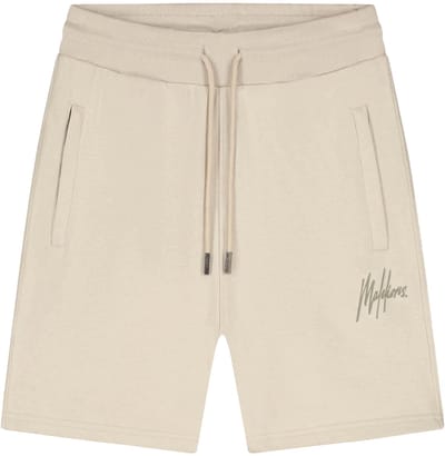 Malelions taupe heren broek   Regular fit   Ritszakken   Elastische boord   Regular waist Taupe S