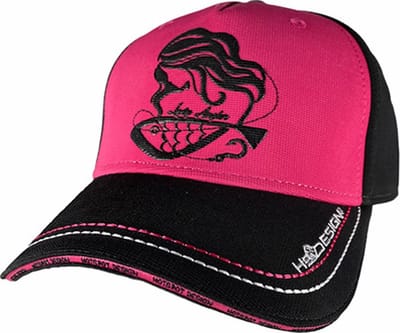 Hotspot Design Cap Lady Angler - Black/Pink - Pet - Zwart