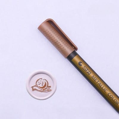 Stylo Marqueur Peinture Métallique Fine, Art sur Métal Permanent Pointe Moyenne, Marqueur d'Écriture Peinture Verre marron