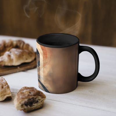 Magische Mok - Foto op Warmte Mokken - Koffiemok - Piano - Toetsen - Abstract - Magic Mok - Beker - 350 ML - Theemok