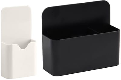 Dailygoods- Magnetische Houder - 2 Stuks - Verstelbare Pennenbak - Droogwisbare Penhouder - Bureau-organizer - Hoogwaardig ABS-kunststof - Sterk Hechtende Magneet