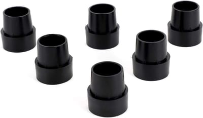 Onderkappen Trampoline - Poten Beschermers - Trampoline Stabiliseren - Binnenste Wasmachine - 1 Inch Diameter - Zwart