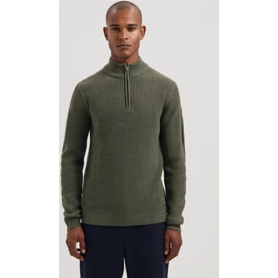 Dstrezzed Skipper Ribknit Truien & Vesten Heren - Sweater - Hoodie - Vest- Donkergroen - Maat L