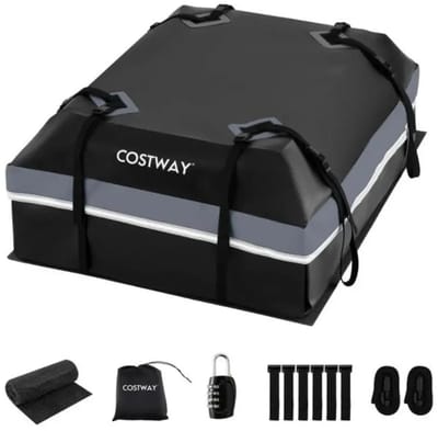 Innovastore Dakkoffer - Autodakkoffer - Autodaktas - Waterdichte autodaktas - PVC autodaktas - Dakbagage - 112x86x45cm - Grijs