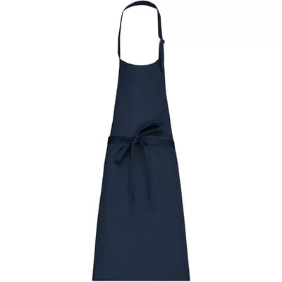 Schort/Tuniek/Werkblouse Unisex One Size Kariban Navy 35% Katoen, 65% Polyester