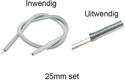 Buigveren set inwendig en uitwendig 25 mm – PEX & AluPEX buigveer – Leiding buigen zonder knikken – Installatiegereedschap voor waterleiding en CV
