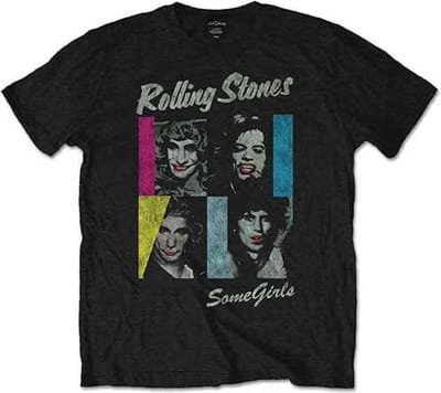 The Rolling Stones - Some Girls Heren T-shirt - S - Zwart