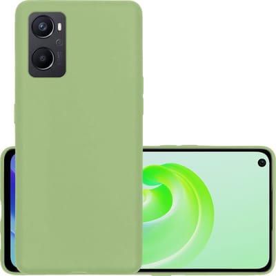 Hoesje - Geschikt voor OPPO A76 - Sterk & Shockproof - Hoes Cover - Siliconen Case - Groen