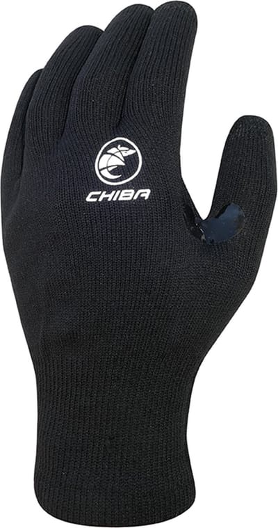 Chiba -Thermofleece fietshandschoen - Zwart - maat S