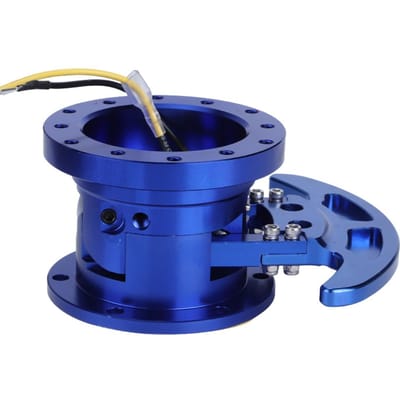 Kantelbaar Omgekeerd Racestuur Wiel Snelontgrendelingsnaaf Set Verwijderbare Adapter Blauw blue
