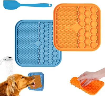 Famanu – Siliconen likmat voor honden - slow feeder en verrijkingsmat voor natvoer en snacks