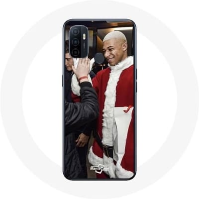 Coque pour Oppo A53 Mbappé Foot Joyeux noël