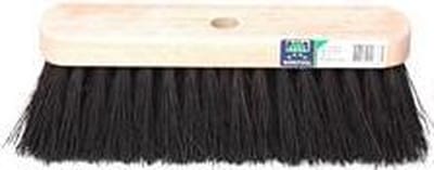 MM Eurotool Straatbezem FSC 29 cm met zwarte bassine natuurvezels