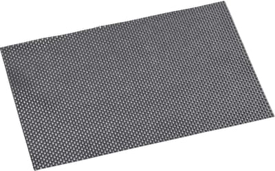 Placemat - zilverkleurig - 2x stuks - geweven - rechthoekig - 29 x 43 cm
