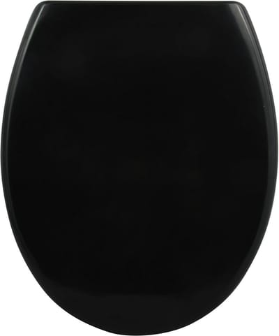 Antibacterieel Toiletzitting met Quick-Release en Soft-Close Mechanisme - Zwart Duroplast