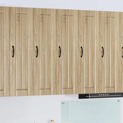 vidaXL - Wandkast - LUCCA - Sonoma - Eiken - 30 - x - 31 - x - 100 - cm - Bewerkt - hout