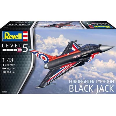 Revell Modelbouwpakket Militaire voertuigen - 03820 Eurofighter Typhoon - Black Jack Plastic - 1:48 - Modelbouw