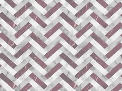 Vinyl | Vloerkleed vinyl | Marmer visgraat - grijs/oud roze | 170x240 cm