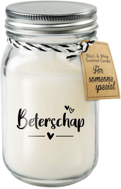 Black & White geurkaars Beterschap