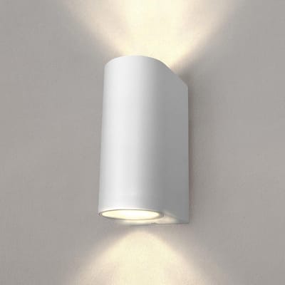 Moderne Buiten Wandlamp IP54 Wit Vierkante Spots Up Down Verlichting
