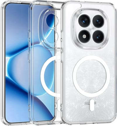 Hoesje Geschikt voor Xiaomi Redmi Note 15 Pro Plus - Compatibel met MagSafe / Qi2 - Hard Back Cover met Magneet - Transparant