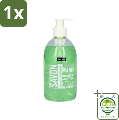 1 x Sence - Refreshing Aloe Vera - Handzeep - Savon - 500 ml - Aloe Vera Handzeep - Handverzorging - Hydraterende Handzeep - Frisse Handen - Vloeibare Handzeep