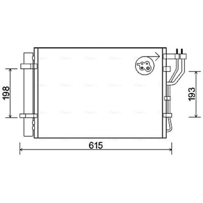 Condensator, airconditioning AVA COOLING KA5206D