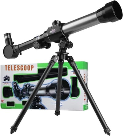 QORA® Telescoop kinderen - Sterrenkijker - Telescoop - Zwart - 31cm x 41cm x 37cm