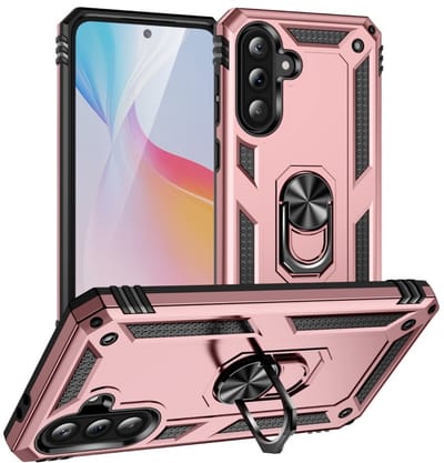 Coverup Hoesje - Geschikt voor Samsung Galaxy A36 Hoesje - Coverup Ring Kickstand Back Cover - Roze