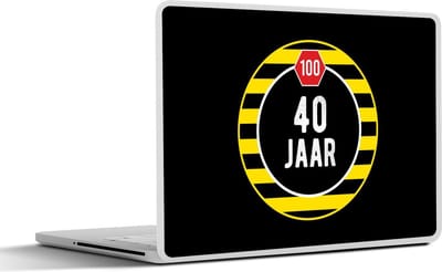Laptop sticker - 14 inch - Jubileum - Verjaardag - 40 jaar - 32x5x23x5cm - Laptopstickers - Laptop skin - Cover