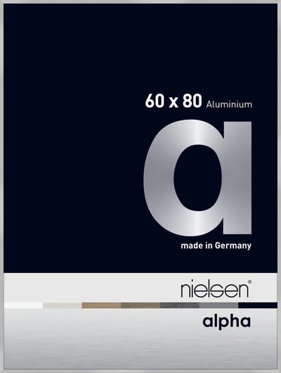 Nielsen Alpha Aluminium Wissellijst Frosted Silver 60x80cm