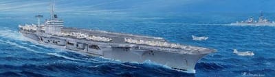 Trumpeter Modelbouwpakket Militaire voertuigen - 05605 Aircraft Carrier CVN-68 USS Nimitz 1975 Plastic - 1:350 - Modelbouw