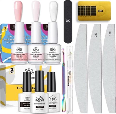 Born Pretty - Biab - Builder in a bottle - Builder gel - Biab nagellak - Biab set - The gel bottle biab - Biab nagel builder - Gel in a bottle - Biab starter pakket - Biab gel