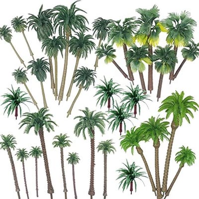 Modelbomen Kokospalm - 34 Stuks voor Modeltrein en Diorama