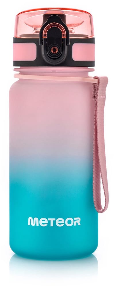 Meteor Bidon 350 ml - Sportbidon - Roze/Turquoise, BPA-vrij, Antislip, Gemakkelijk te reinigen