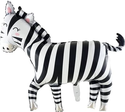 Folie ballon Jungle Zebra XL - folie - ballon - zebra - jungle - safari - decoratie - kinderkamer