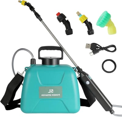 Elektrische Tuinspuit - Sproeier Tuin - Planten Besproeien - Automatische Waterstraal - 5 Liter - Blauw