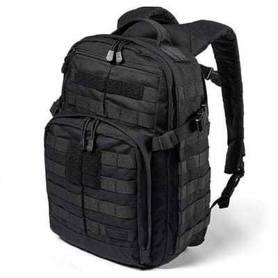 5.11 Rush 12 2.0 Backpack, zwart, rugzak met MOLLE-web