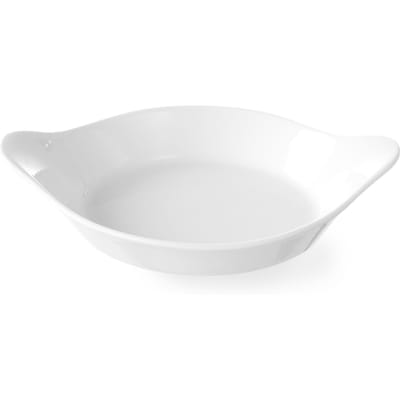 HENDI Ronde ovenschaal – porselein – thermoshock bestendig – 0,15L – 185x152x40 mm