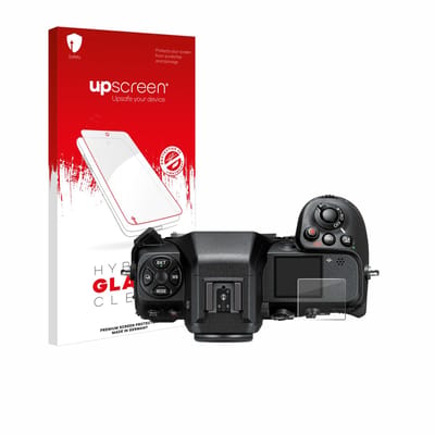 upscreen - Screenprotector voor Nikon Z 8 (Schouderdisplay) - Folie Beschermfolie Beschermglas transparant