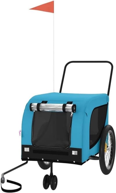 Fietskar voor honden - Hondenaanhanger Transporter - Huisdier Vervoeren - Robuust ijzeren frame - 134 x 68 x 74 cm