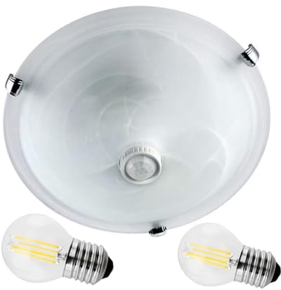 Plafondlamp met Bewegingssensor en Schemersensor 360 Graden - Ø 30 cm